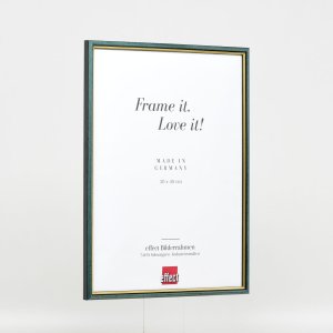 Effect houten lijst profiel 23 blauw 28x35 cm Helder glas