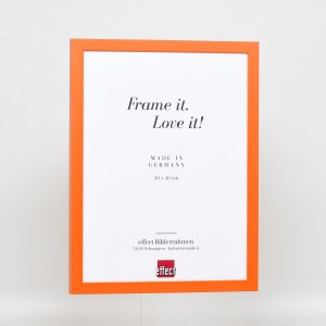 Houten lijst Top Cube 28x35 cm oranje normaal glas