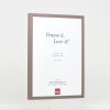 Effect houten lijst profiel 35 bruin 28x35 cm anti-reflexglas