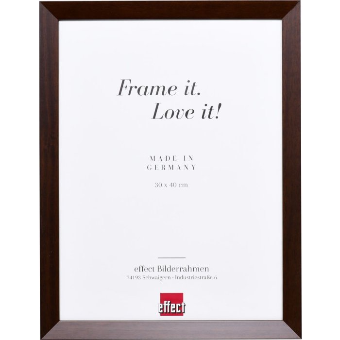 Effect houten lijst Top n palissander 28x35 cm Museum glas