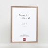 Effect massief houten lijst Profiel 25 notenbruin 29,7x42 cm Anti-reflecterend glas
