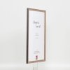 Effect massief houten lijst Profiel 25 notenbruin 29,7x42 cm Anti-reflecterend glas