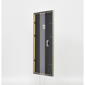 Effect Massief houten lijst Profiel 29 zilver 30x30 cm Museumglas