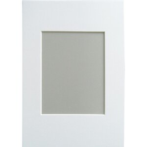 Afgeschuind passepartout - 20x30 cm - poolwit