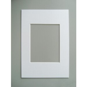 Afgeschuind passepartout - 20x30 cm - poolwit