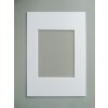 Afgeschuind passepartout - 30x40 cm - poolwit