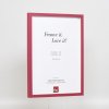 Effect houten lijst profiel 35 rood 30x45 cm normaal glas + afstandhouder