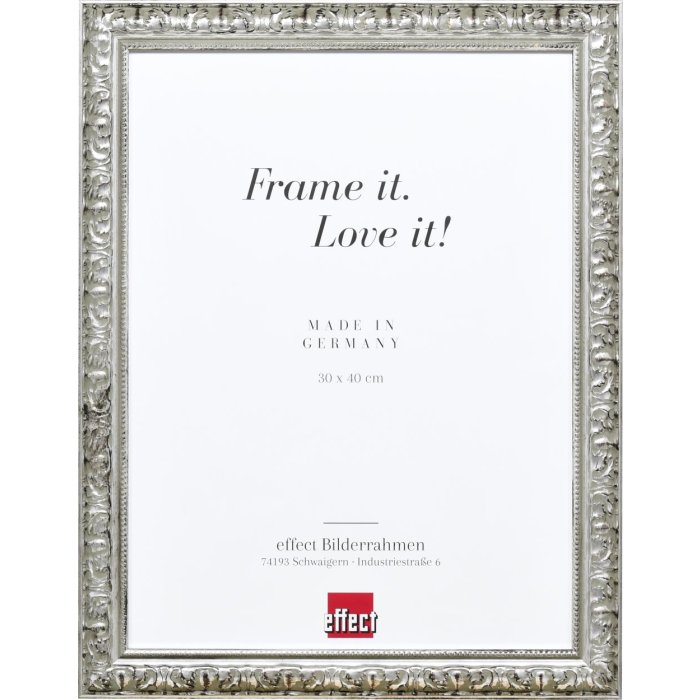 Effect houten lijst profiel 94 zilver 35x100 cm anti-reflecterend glas