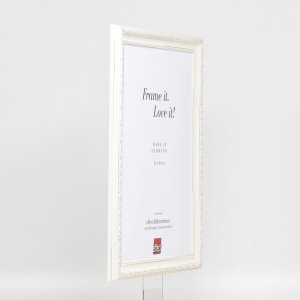 Effect houten baroklijst Profiel 37 wit 35x100 cm Museumglas