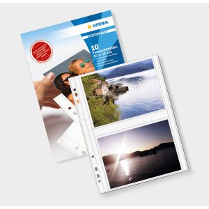 herma fotofaan transparante enveloppen 9x13cm hoog wit 10 enveloppen