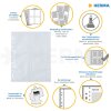 herma fotofaan transparante enveloppen 9x13cm hoog wit 10 enveloppen