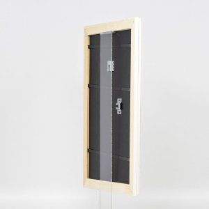 Effect houten baroklijst Profiel 37 wit 35x50 cm Museumglas