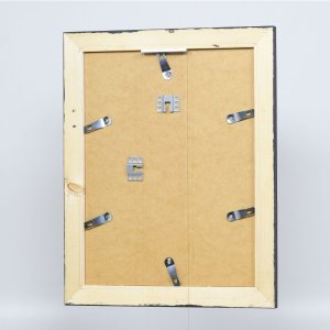 Effect Massief houten fotolijst 2240 zwart 40x40 cm Museum glas