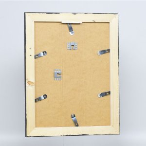 Effect Massief houten fotolijst 2240 zwart 40x40 cm Museum glas