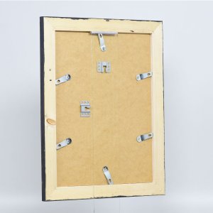 Effect Massief houten fotolijst 2240 zwart 40x40 cm Museum glas