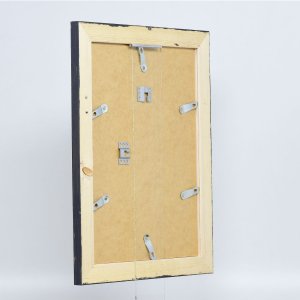 Effect Massief houten fotolijst 2240 zwart 40x40 cm Museum glas