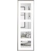 Kunststof wissellijst galeria voor 5 x 10x15 cm - zilver