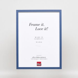 Effect houten lijst Profiel 35 blauw 40x50 cm normaal glas + afstandhouder