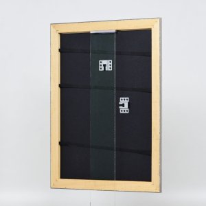 Effect houten lijst profiel 94 zilver 40x50 cm anti-reflex glas