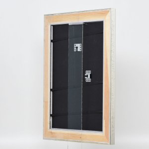 Effect houten lijst profiel 95 zilver 40x50 cm anti-reflex glas