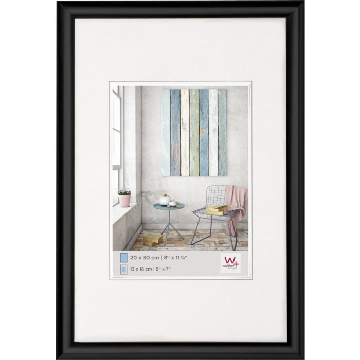 Kunststof lijst trendstyle 24x30 cm zwart