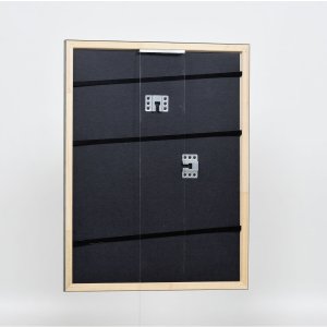 Effect houten lijst profiel 2070 anti-reflex glas 45x60 cm zilver