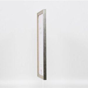 Effect houten lijst profiel 2070 anti-reflex glas 45x60 cm zilver