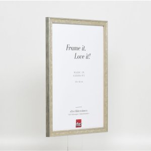 Effect houten lijst profiel 2070 anti-reflex glas 45x60 cm zilver