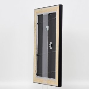 Effect houten lijst profiel 95 zwart 45x80 cm anti-reflex glas