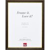 Effect houten lijst profiel 21 notenbruin 45x80 cm Museum glas