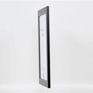 Effectief massief houten lijst Profiel 30 zwart 50x100 cm Museum glas
