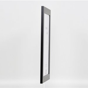 Effectief massief houten lijst Profiel 30 zwart 50x100 cm Museum glas