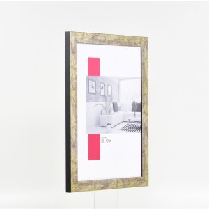 Effect Fotolijst 2319 antiek zilver 50x100 cm museum glas