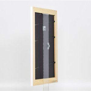 Effectief massief houten lijst Profiel 30 wit 50x50 cm Museum glas