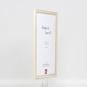 Effect houten lijst Profiel 38 wit 50x60 cm ontspiegeld glas