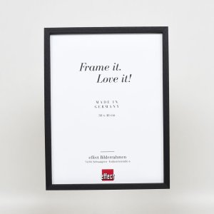 Effect houten lijst profiel 35 zwart 50x60 cm normaal glas + afstandhouder