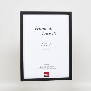 Effect houten lijst profiel 35 zwart 50x60 cm normaal glas + afstandhouder