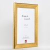 Effect houten lijst profiel 95 goud 50x65 cm normaal glas