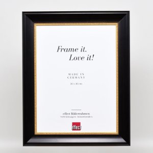 Effect houten lijst profiel 95 zwart 50x75 cm anti-reflex glas