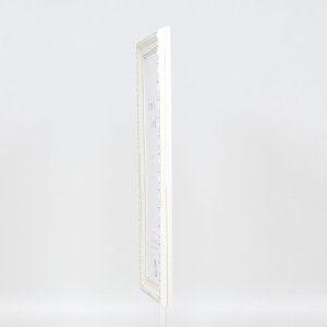Effect houten baroklijst Profiel 37 wit 50x75 cm Museumglas