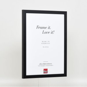 Houten lijst Top Cube 60x60 cm zwart normaal glas