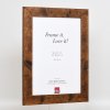 Effect houten lijst 2400 bruin 60x90 cm Museum glas
