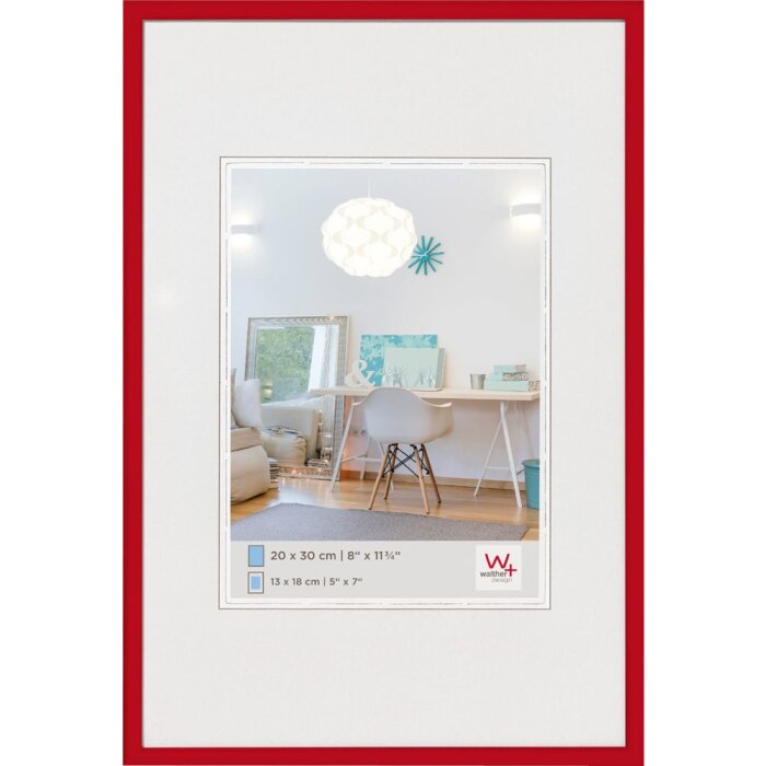 Kunststof lijst new lifestyle - 30x45 cm - rood