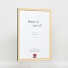 Effect massief houten lijst Profiel 25 geel 7x10 cm Acrylglas