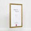 Effect houten lijst profiel 2070 anti-reflex glas 7x10 cm goud