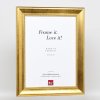 Effect houten lijst profiel 95 goud 7x10 cm acrylglas