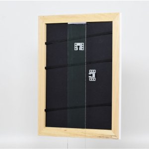 Effectief massief houten lijst Profiel 30 wit 70x100 cm Museum glas