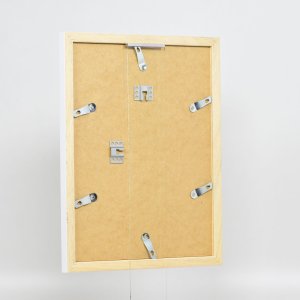 Effect houten kader top n wit 70x70 cm Antireflexglas