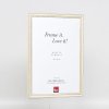 Effect houten lijst Profiel 38 wit 9x13 cm ontspiegeld glas