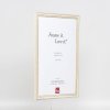 Effect houten lijst Profiel 38 wit 9x13 cm ontspiegeld glas